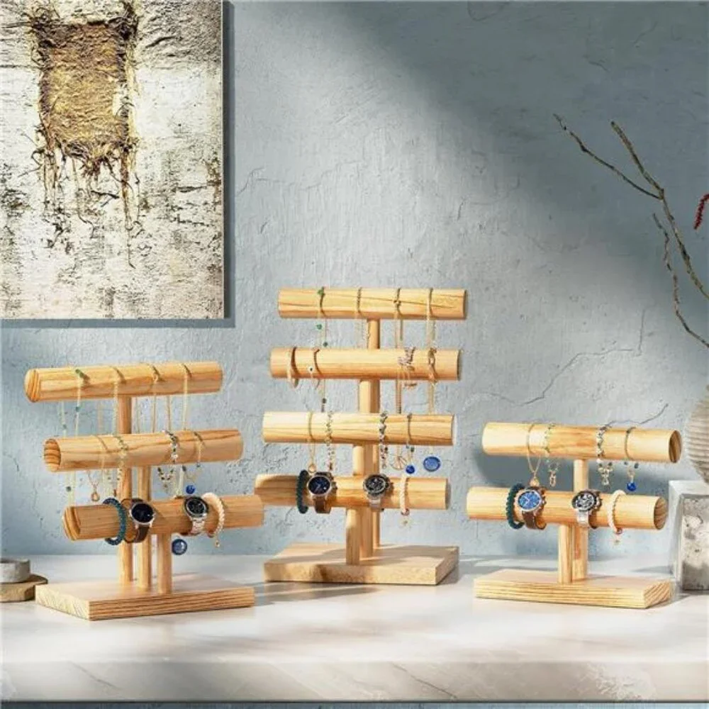 Bracelet Holder Display Bracelet Organizer, Wooden Bracelet Stand